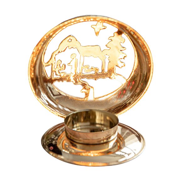 Fzaqwen Projection Tea Light Candle Holder, Christmas Candle Holder, Christmas Decoration, Candle Holder for Party, Housewarming, Valentine's Day Holy Family