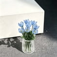thumbnail image 4 of Horivan Handmade Glass Flower Arrangement Mini Vase Decorative Centerpiece for Desk, 4 of 7