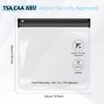 thumbnail image 4 of 4Pcs Clear TSA Approved Security Toiletry Bag Quart Size for EU UK & US Carry-on Regulations Waterproof Leakproof Travel Bags Liquids, 4 of 4