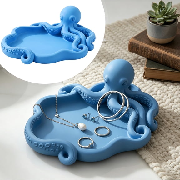 Desk Decor,Jewelry Tray 3D Trinket Dish Cute Decorative Storage Tray