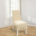 thumbnail image 3 of Dining Chair Covers Stretch Slipcovers with Ruffled Skirt Soft Breathable Washable Kitchen Chair Protectors with Ties for Home Hotel Banquet Wedding Party, 3 of 6