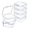 thumbnail image 4 of kowaku Small Square Polypropylene Jewelry Storage Boxes, Clear, 6 Count Pack, 4 of 7
