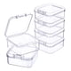 thumbnail image 3 of 6 mini cajas de almacenamiento de joyas transparentes cuadradas con tapa, estuche organizador para M, 3 of 9