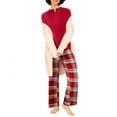 thumbnail image 4 of MINTREUS Womens Pajama Sets Soft Long Sleeve Sleepwear Ladies Christmas Loungewear Two Piece Red Plaid Pjs with Pockets, 4 of 7