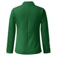 thumbnail image 6 of BRDFRL Blazers for Women Business Casual Open Front Office Work Lightweight Suit Jackets Summer Fall Cardigan Green XL, 6 of 7