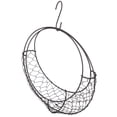 thumbnail image 4 of FELTECHELECTR Cesta con forma de luna: cesta colgante con marco de metal y corona de alambre de hierro para suculentas. Soporte decorativo para flores para el hogar y el jardín., 4 of 4