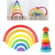 thumbnail image 1 of Apilador de Bloques de Construcción para Niños de Desarrollo Montessori Diversión CUTICAT Juguetes de madera de bloques de arco iris, 1 of 8