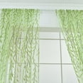 thumbnail image 5 of Window Room Curtain Willow Leaves Print Sheer Voile Panel Drapes, 1 Panel, 106"L x 39"W, 5 of 5