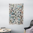 thumbnail image 1 of Doodle Tapestry, Complation of Various Office Gadgets Recorder Tv Laptop Monitor Tablet Switch Mouse, Wall Hanging for Bedroom Living Room Dorm Decor, 40W X 60L Inches, Multicolor, by Ambesonne, 1 of 2
