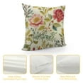 thumbnail image 4 of Nawypu  Decorative Throw Pillow Covers Vintage Floral, Romantic Blossom Rose Flowers Farmhouse Pillowcases Accent Pillow Cushion Cover for Couch Sofa Bed Office Armchair, 4 of 5