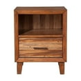 thumbnail image 2 of Home Square 3 Piece Set with Nightstand Mirror & Queen Wood Headboard in Toffee, 2 of 11