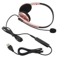 thumbnail image 3 of Call Center Headset, Stylish Computer Phone Headset Plug And Play  For Online Course For Business Space Gray,Rose Gold, 3 of 8