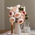 thumbnail image 5 of QAZbgdl Artificial Silk Flower Bouquet for Wedding Centerpieces & Home Decor | 40cm Handheld Floral Arrangement | Fake Flowers for Vase, Party, or Wall Decor | 1 Piece, 5 of 6