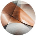 thumbnail image 2 of Safavieh Hollywood Celandine Abstract Area Rug, Gray/Orange, 8' x 8' Round, 2 of 11