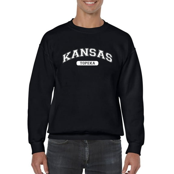 Topeka Kansas Men Sweatshirt, Male 3X-Large