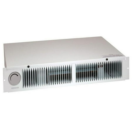 Broan 5,120 BTU Wall Mounted Electric Fan Baseboard Heater with Adjustable Thermostat