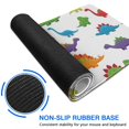 thumbnail image 6 of Long Mouse Pads for Desk,White Dinosaurs Colorful Species Pattern Desk Mats on Top Of Desks, Desk Mouse Pad Extra Large with 3mm Non-Slip Base and Stitched Edge for Gaming,Office,Work,Home 47.3"x23.6", 6 of 6