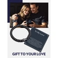 thumbnail image 3 of Bandmax 7MM Black Cuban Chain Bracelet for Men 7.5" Stainless Steel Hand Bracelets Special Father's Day Birthday Gift with Card To Your Love, 3 of 9