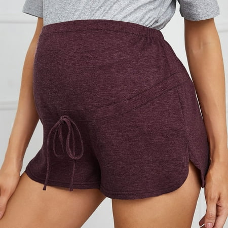 

TANGNADE Woman Mini Yoga Fitness Sports High Waist Slim Fashion Pregnant Maternity Pants