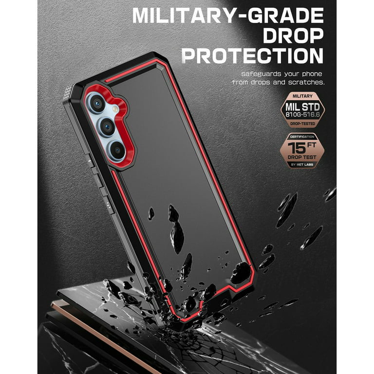 TJS for Samsung Galaxy A54 5G Phone Case, with Tempered Glass Screen  Protector, Dual Layer Shockproof Rugged Hybrid Drop Protector Cover for  Galaxy