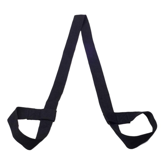 Eslinga de Correa de Transporte de de Yoga , Bucles, Correas para Todos Los Tamaños de 150x8cm Cinturón de Correa de Esti Negro Macarena Correa de transporte de la almohadilla de yoga