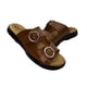 thumbnail image 3 of Sandalias Casual De Piso Color Camel De Piel Para Dama 20 Horas, 3 of 4