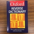 thumbnail image 1 of Pre-Owned The Oxford Reverse Dictionary (Oxford Paperback Reference) Paperback, 1 of 1