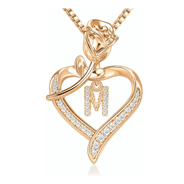 Joyeria Mujer Collare De Plata 925 Collares Rosas Dijes Xtellar dorado