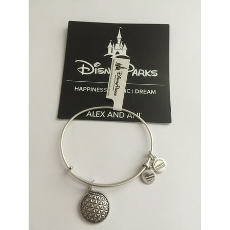 Disney Alex and Ani Parks 2017 Epcot Silver Finish Bracelet New with Tags