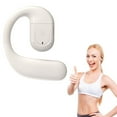 thumbnail image 5 of Latrodar Wireless Earbuds BT5.3 Ear Hook Wireless Headphone Sports Ear Earbud Crafted with Care Mic Lightweight Sing White 4.2x3.4 Inch Home Stuff, 5 of 5