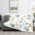 thumbnail image 3 of Saiise Bluey Throw Blanket 40"x30" ,Soft Lightweight Cozy All Season Blanket for Bed,Couch,Car, 3 of 8