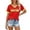 5-Red, variant on LLDYYDS Soccer Cup 2026 Shirts for Women Oversized Mexico Jersey Brazil Jerseys Y2K V Neck Soccer Fan Tops