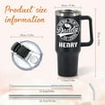 thumbnail image 3 of Custom Fathers Day Birthday Gifts For Dad Husband Men, Pesonalized Tumblers With Names, 40 Oz Travel Coffee Tumbler Cup Mug With Handle And Straw, Customized Dad Gifts From Daughter Son Wife, 3 of 6