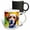 Multicolor, variant on 3drose, Lovely Labrador Retriever Dog Portrait. Colorful Artistic Background, 11oz Magic Transforming Mug