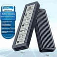 thumbnail image 5 of M.2 SSD NVMe Case USB3.2 Gen2 Type C 10Gbps PCIe SSD Case M.2 NVME Enclosure Disk Box Tool Free SSD Aluminum Case, 5 of 5