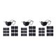 thumbnail image 1 of Vogacara Parche de ojo perezoso para niños, 24 Uds., accesorios correctivos no tejidos negros, visera, parches para ambliopía flexibles, Kit Type1, 1 of 6