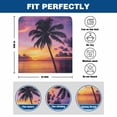 thumbnail image 6 of Summer Beach Sunset Landscape Chair Covers Set of 6 Coastal Ocean Palm Tree Red Cloud Sky Chair Back Covers Stretch Removable Washable Slipcovers Protector for Dining Room Kitchen Party Decor, 6 of 9