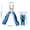Blue, variant on Silver Multifunctional Foldable Mini Pliers Outdoor Tool With Knife Screwdriver And Bottle Opener Portable Combination Pliers For Camping Hiking And Emergency Use 3.5X4.1In