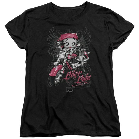 Betty Boop - Biker Babe - Women's Short Sleeve Shirt - X-Large