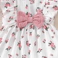 thumbnail image 6 of Leey-World Toddler Baby Girl Dresses Summer Clothes Boho Short Sleeve Dress Ruffle Infant Sundress Cute Girls Outfit(Pink,6-9 Months), 6 of 6