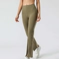 thumbnail image 4 of Plebaso Pants for Women Casual High Waist Flare Yoga Pant Ladies Sports Running Yoga Athletic Trousers, 4 of 7
