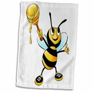 Bumble Bees Tea Towels X3 100% Cotton Decorative Kitchen Cooking