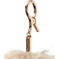 thumbnail image 2 of CC Fox Faux Fur Cell Phone Purse Key Chain, Oatmeal, 2 of 3