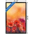 thumbnail image 3 of Red Poppy Flowers Wall Poster, 22.375" x 34" Framed, 3 of 6