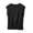 Black, variant on Womens Crew Neck Sleeveless Tank Tops Solid Color Crop Tank Tops Lightweight Loose Fit Tunic Tops Summer Casual Going Out Tee Coffee XXL