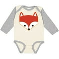 thumbnail image 3 of Inktastic Fox Woodland Animals Boys or Girls Long Sleeve Baby Bodysuit, 3 of 5