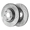 thumbnail image 2 of Detroit Axle - Front Brake Rotors for 2009-2011 Hyundai Genesis, Drilled and Slotted Disc Brake Rotors Replacement : 12.60" inch Rotor, 2 of 7