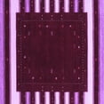 thumbnail image 1 of Ahgly Company Indoor Square Abstract Purple Contemporary Area Rugs, 5' Square, 1 of 4