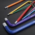 thumbnail image 4 of S SERENABLE Metric Ball End Hex Key Wrench Set Coloured Screwdriver L Type Machine Furniture ball end long, 4 of 9