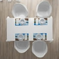 thumbnail image 4 of Ambesonne Nautical Place Mats Set of 4, Lake Forest Mountain, Standard Size, Brown Blue, 4 of 4